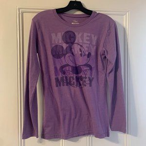 purple mickey mouse shirt size small